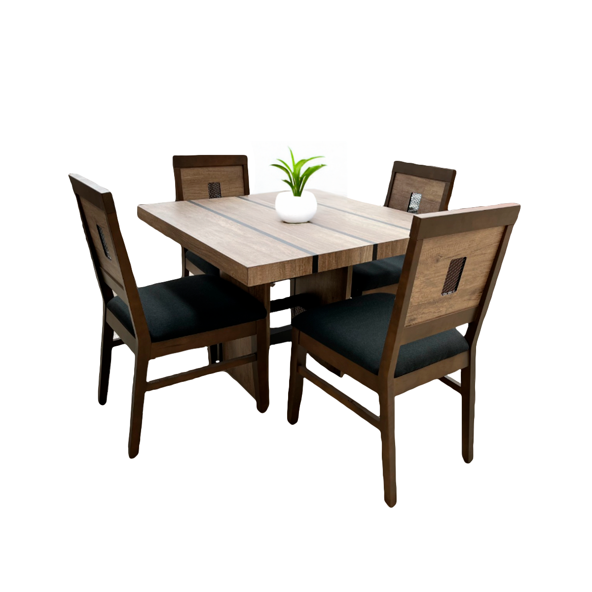 ANTECOMEDOR PEPPER RUSTIK 4 SILLAS