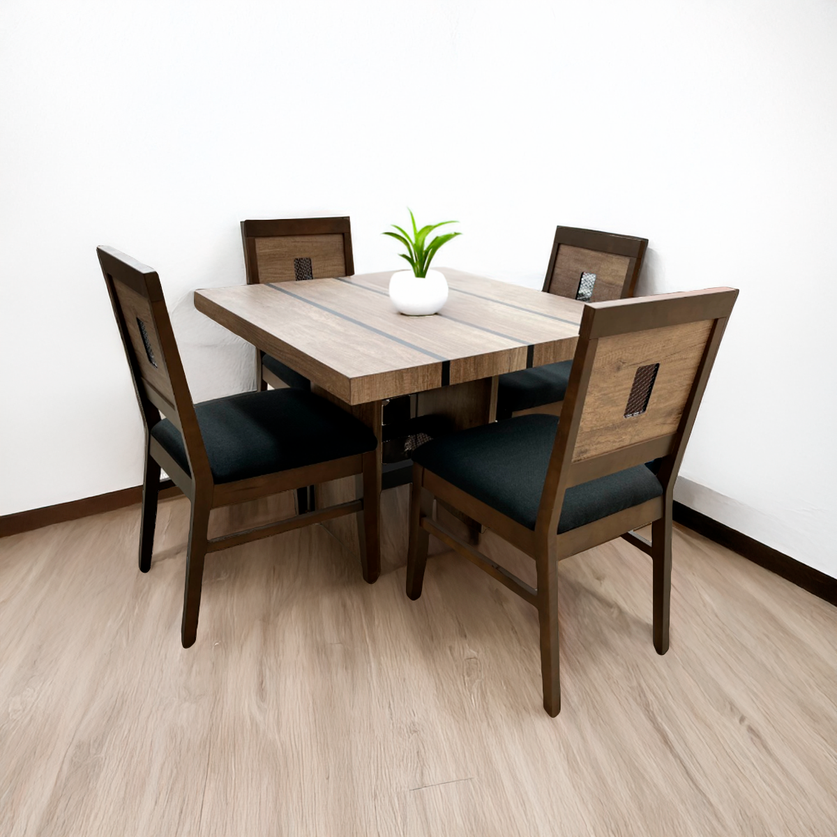 ANTECOMEDOR PEPPER RUSTIK 4 SILLAS